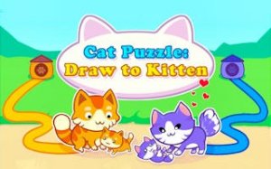 Line Art Cat Rescue Puzzle