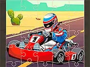 Kart Jigsaw Puzzle Game